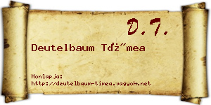 Deutelbaum Tímea névjegykártya